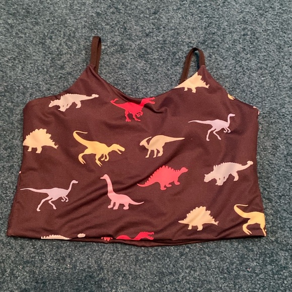 SHEIN spots bra with dinosaur pattern. NWOT Size Medium - Picture 1 of 2